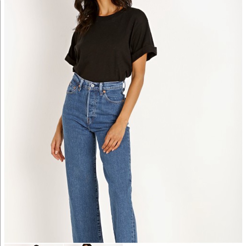 Levi’s Ribcage Straight Ankle Size 27 Georgie wash